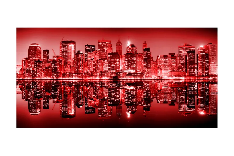 Fototapet XXL Red-Hot NYC 550x270 - Artgeist sp. z o. o. - Inredning - Väggdekor - Tapet & tapettillbehör - Fototapet