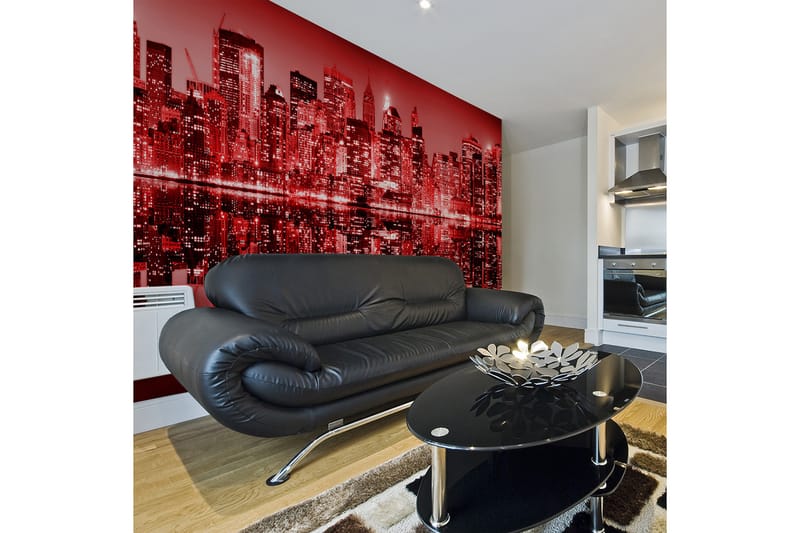 Fototapet XXL Red-Hot NYC 550x270 - Artgeist sp. z o. o. - Inredning - Väggdekor - Tapet & tapettillbehör - Fototapet