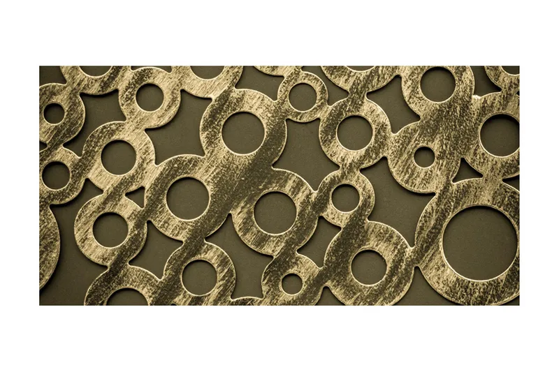 Fototapet XXL Ringar Gjorda Av Gamla Brons 550x270 - Artgeist sp. z o. o. - Inredning - Väggdekor - Tapet & tapettillbehör - Fototapet