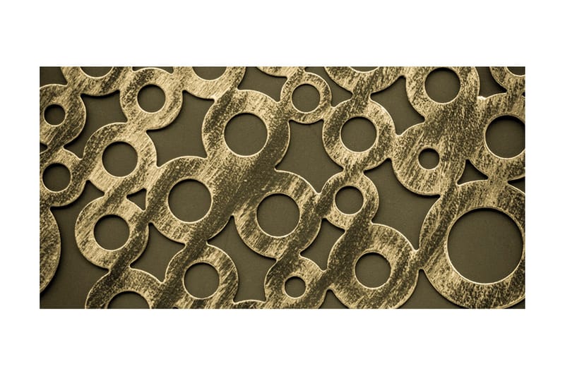 Fototapet XXL Ringar Gjorda Av Gamla Brons 550x270 - Artgeist sp. z o. o. - Inredning - Väggdekor - Tapet & tapettillbehör - Fototapet