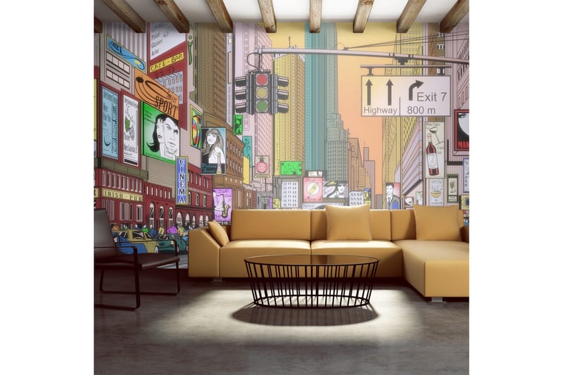 Fototapet XXL Rusningstid Ny 550x270, Artgeist sp. z o. o.