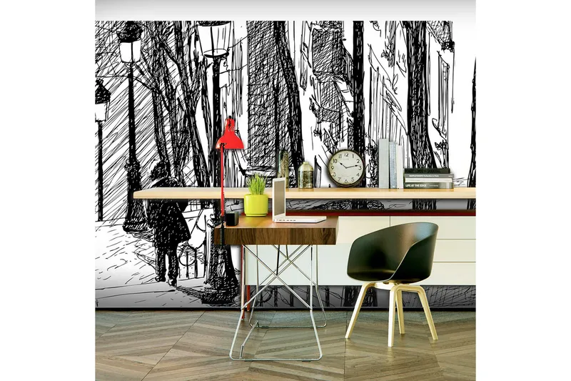 Fototapet XXL Stairs Montmartre 550x270 - Artgeist sp. z o. o. - Inredning - Väggdekor - Tapet & tapettillbehör - Fototapet