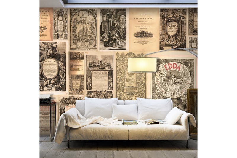 Fototapet XXL Vintage Books 500x280 - Artgeist sp. z o. o. - Inredning - Väggdekor - Tapet & tapettillbehör - Fototapet