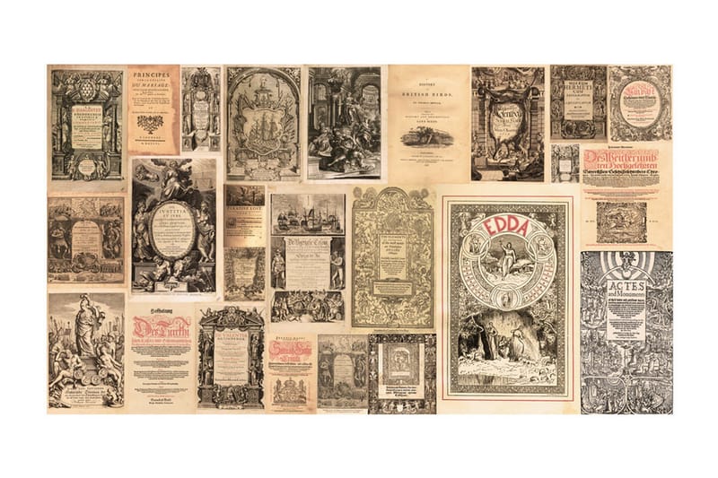 Fototapet XXL Vintage Books 500x280 - Artgeist sp. z o. o. - Inredning - Väggdekor - Tapet & tapettillbehör - Fototapet