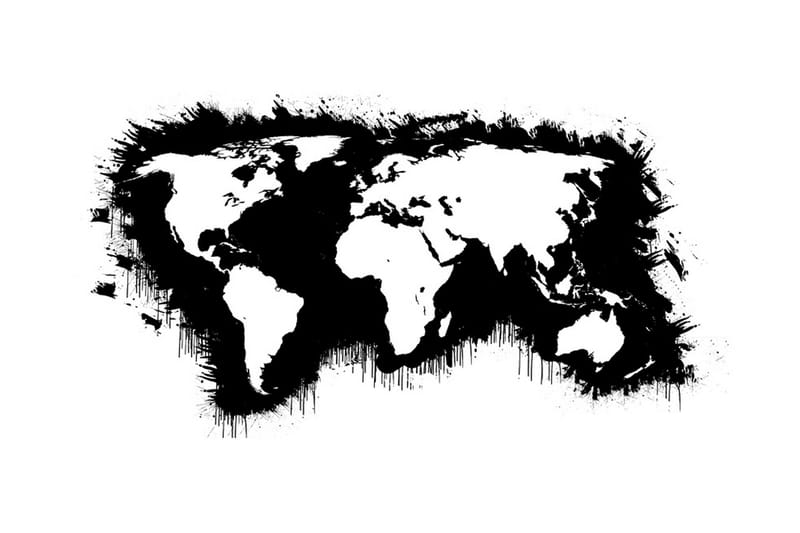 Fototapet XXL Vita Kontinenter Svart Hav 550x270 - Artgeist sp. z o. o. - Inredning - Väggdekor - Tapet & tapettillbehör - Fototapet