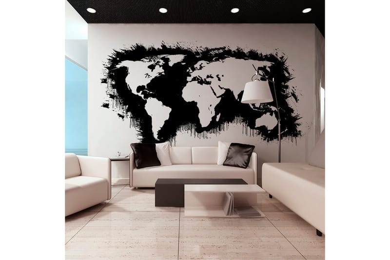 Fototapet XXL Vita Kontinenter Svart Hav 550x270 - Artgeist sp. z o. o. - Inredning - Väggdekor - Tapet & tapettillbehör - Fototapet