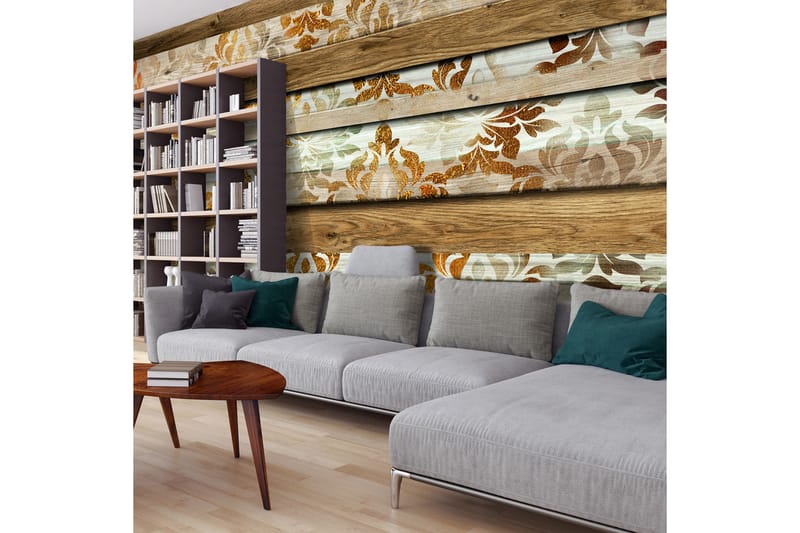 Fototapet XXL Wooden Elegance 500x280 - Artgeist sp. z o. o. - Inredning - Väggdekor - Tapet & tapettillbehör - Fototapet