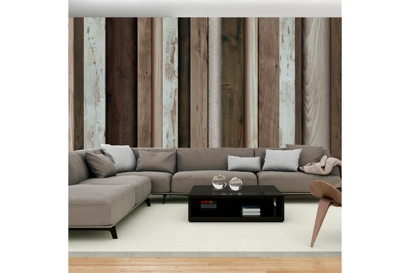 Fototapet XXL Wooden Fan 500x280 - Artgeist sp. z o. o. - Inredning - Väggdekor - Tapet & tapettillbehör - Fototapet
