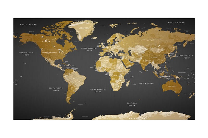 Fototapet XXL World Map Modern Geography II 500x280 - Artgeist sp. z o. o. - Fototapet
