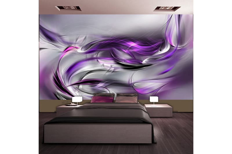 Fototapet XXL Purple Swirls II 500x280 - Artgeist sp. z o. o. - Inredning - Väggdekor - Tapet & tapettillbehör - Fototapet