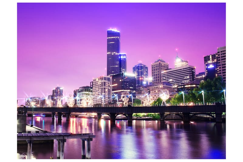 Fototapet Yarra River Melbourne 250x193 - Artgeist sp. z o. o. - Inredning - Väggdekor - Tapet & tapettillbehör - Fototapet
