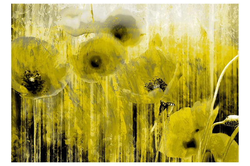 Fototapet Yellow Madness 150x105 - Artgeist sp. z o. o. - Inredning - Väggdekor - Tapet & tapettillbehör - Fototapet