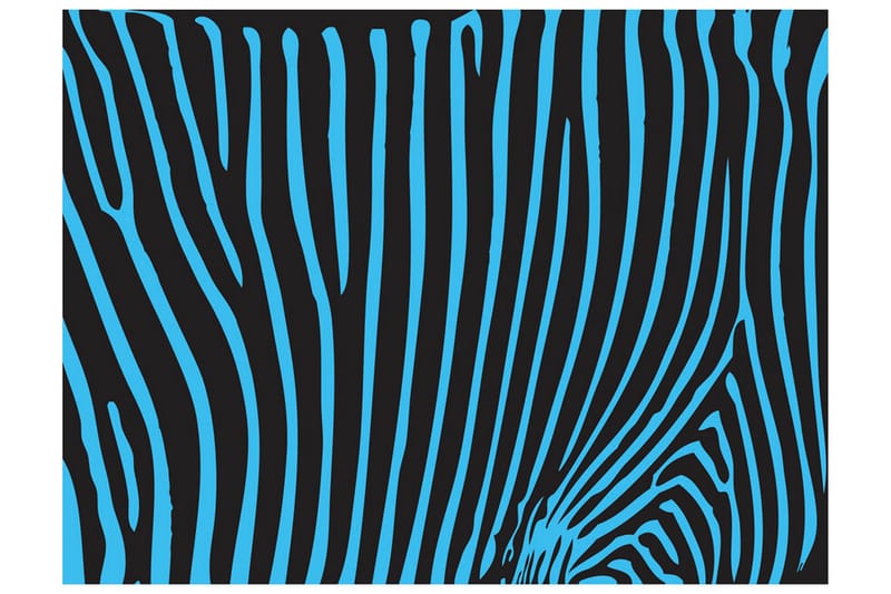 Fototapet Zebra Mönster Turkos 300x231 - Artgeist sp. z o. o. - Inredning - Väggdekor - Tapet & tapettillbehör - Fototapet