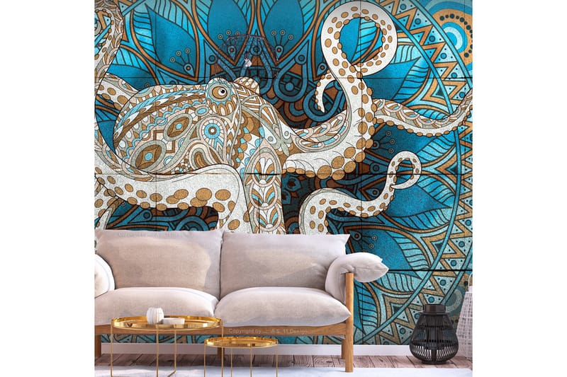 Fototapet Zen Octopus 350x245 - Artgeist sp. z o. o. - Inredning - Väggdekor - Tapet & tapettillbehör - Fototapet