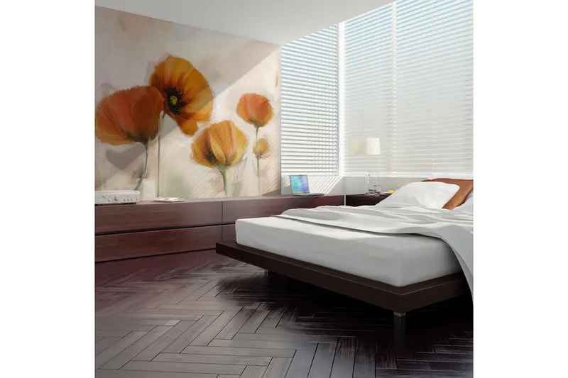 Fototapet Poppies Vintage 400x309, Artgeist sp. z o. o.