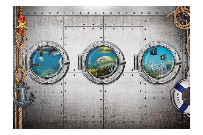 Fototapet Portholes 100x70 - Artgeist sp. z o. o. - Inredning - Väggdekor - Tapet & tapettillbehör - Fototapet