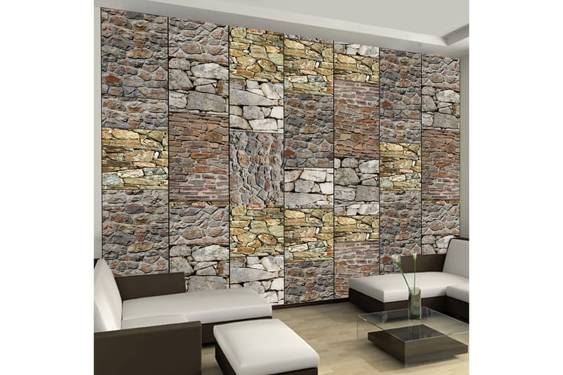 Fototapet Puzzle With Stones 50x1000 - Artgeist sp. z o. o. - Inredning - Väggdekor - Tapet & tapettillbehör - Fototapet