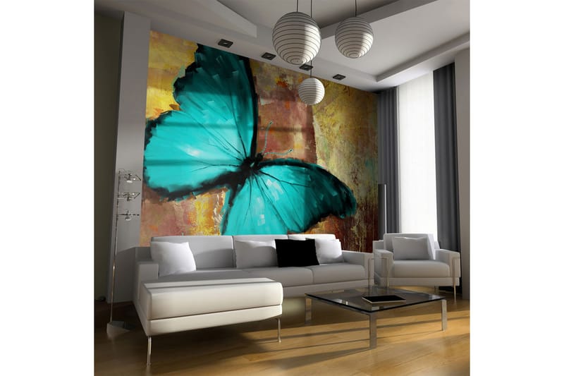 Fototapet Painted Butterfly 300x231 - Artgeist sp. z o. o. - Inredning - Väggdekor - Tapet & tapettillbehör - Fototapet