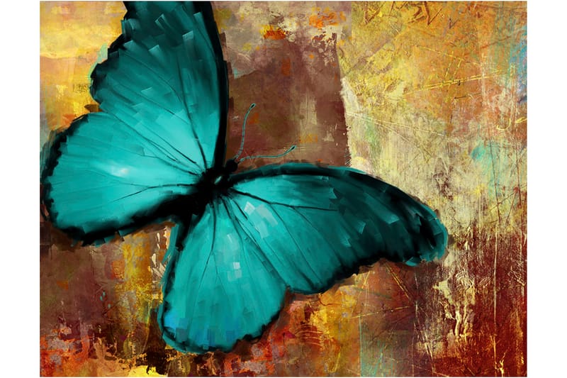 Fototapet Painted Butterfly 300x231 - Artgeist sp. z o. o. - Inredning - Väggdekor - Tapet & tapettillbehör - Fototapet