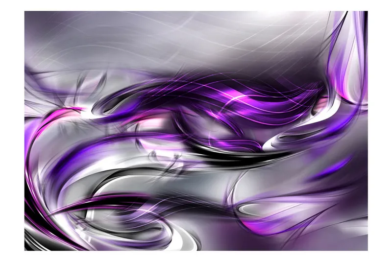 Fototapet Purple Swirls 100x70 - Artgeist sp. z o. o. - Inredning - Väggdekor - Tapet & tapettillbehör - Fototapet