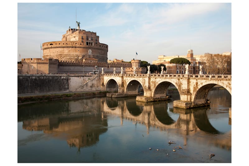 Fototapet Ponte San Angelo 300x231 - Artgeist sp. z o. o. - Inredning - Väggdekor - Tapet & tapettillbehör - Fototapet