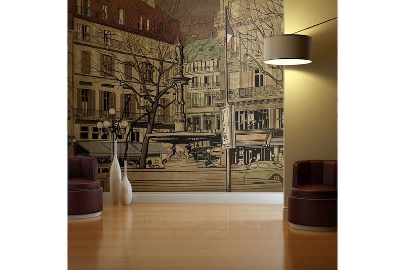 Fototapet Parisian Fountain 450x270, Artgeist sp. z o. o.