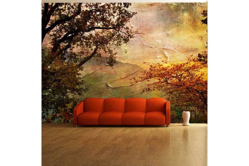 Fototapet Painted Autumn 300x231 - Artgeist sp. z o. o. - Inredning - Väggdekor - Tapet & tapettillbehör - Fototapet