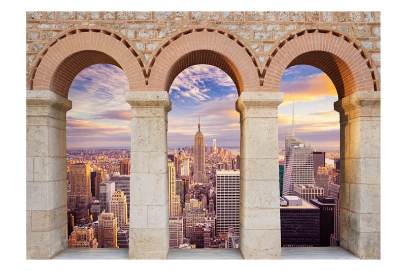 Fototapet Pillars Of The City 200x140 - Artgeist sp. z o. o. - Inredning - Väggdekor - Tapet & tapettillbehör - Fototapet