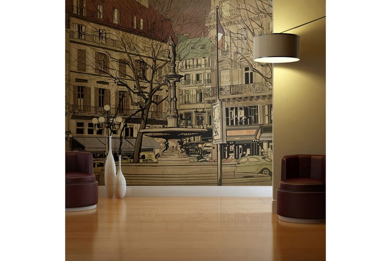 Fototapet Parisian Fountain 200x154, Artgeist sp. z o. o.