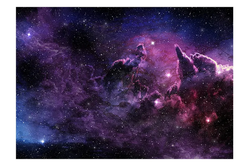 Fototapet Purple Nebula 400x280 - Artgeist sp. z o. o. - Inredning - Väggdekor - Tapet & tapettillbehör - Fototapet