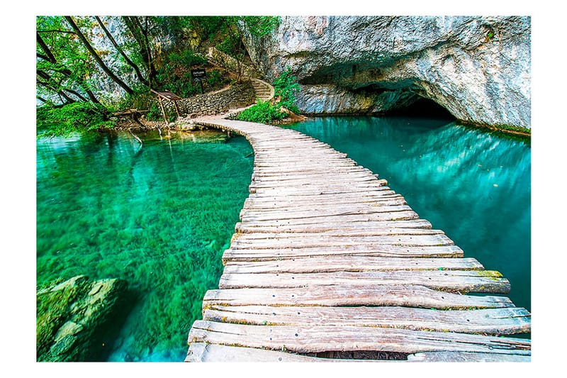 Fototapet Plitvice Lakes National Park Croatia 100x70 - Artgeist sp. z o. o. - Fototapet