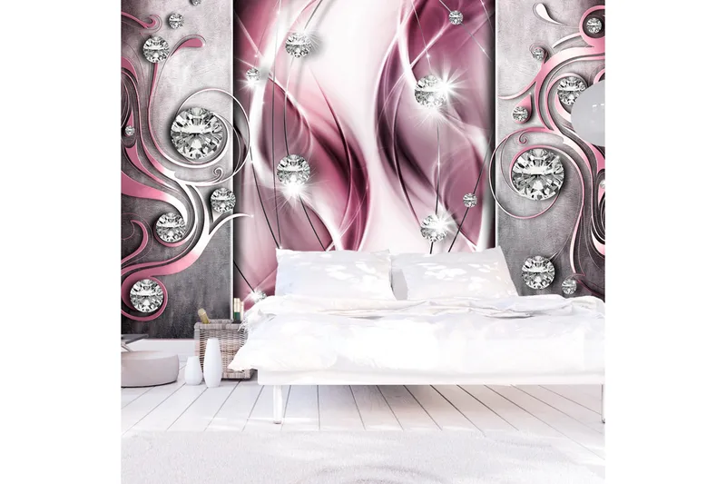 Fototapet Pink And Diamonds 300x210, Artgeist sp. z o. o.