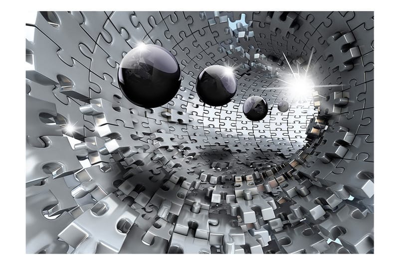 Fototapet Puzzle Tunnel 300x210 - Artgeist sp. z o. o. - Inredning - Väggdekor - Tapet & tapettillbehör - Fototapet