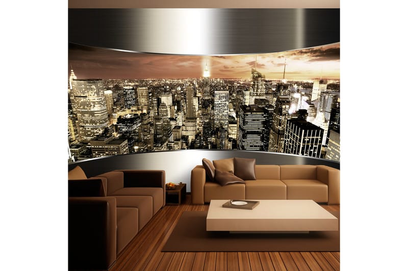 Fototapet Panorama Of New York City 300x210 - Artgeist sp. z o. o. - Inredning - Väggdekor - Tapet & tapettillbehör - Fototapet