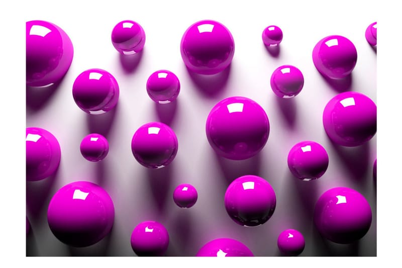 Fototapet Purple Balls 300x210 - Artgeist sp. z o. o. - Inredning - Väggdekor - Tapet & tapettillbehör - Fototapet
