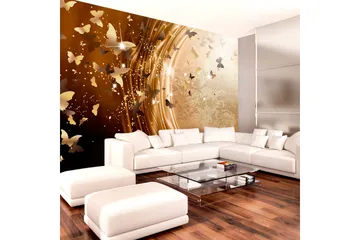 Fototapet Golden Path 250x175 - Artgeist sp. z o. o. - Inredning - Väggdekor - Tapet & tapettillbehör - Fototapet