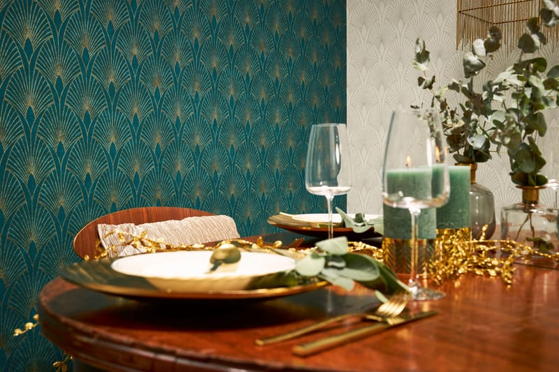 Art deco Tapet New Walls 50's Glam Ovävd - AS Creation - Inredning - Väggdekor - Tapet & tapettillbehör - Mönstrad tapet