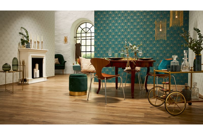 Art deco Tapet New Walls 50's Glam Ovävd - AS Creation - Inredning - Väggdekor - Tapet & tapettillbehör - Mönstrad tapet