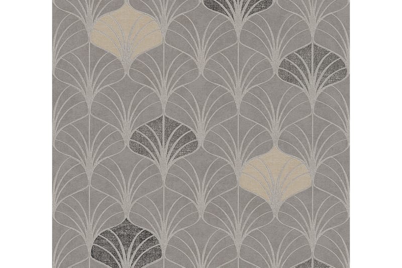 Art deco Tapet Pop Style Ovävd Grå - AS Creation - Inredning - Väggdekor - Tapet & tapettillbehör - Mönstrad tapet