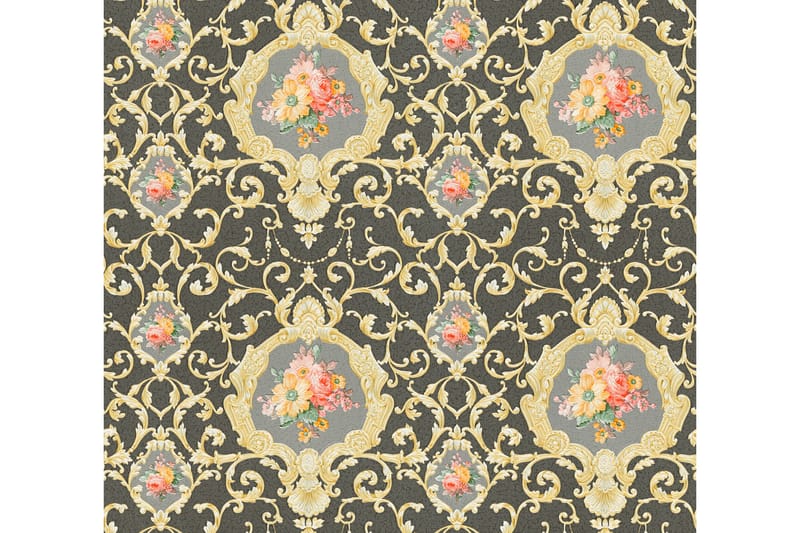 Barock Tapet Château Ovävd Guld - AS Creation - Inredning - Väggdekor - Tapet & tapettillbehör - Mönstrad tapet