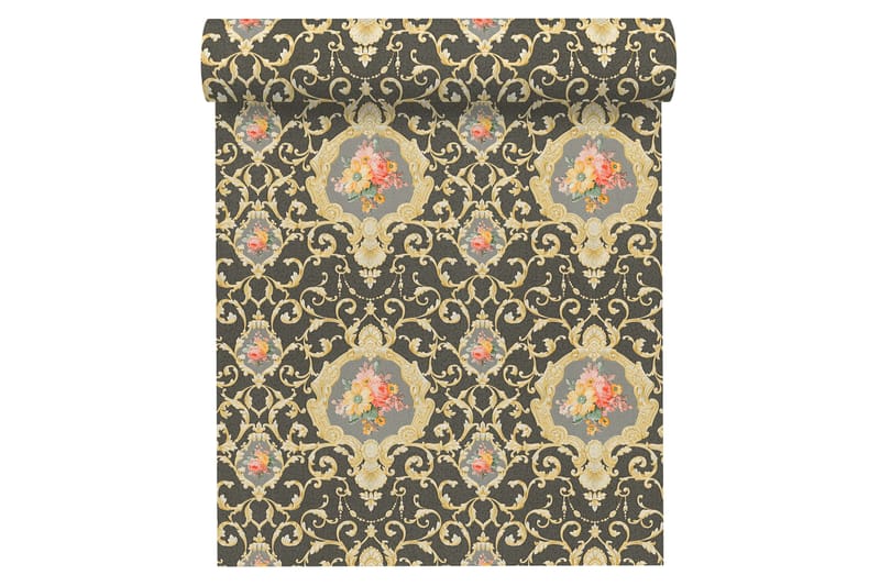 Barock Tapet Château Ovävd Guld - AS Creation - Inredning - Väggdekor - Tapet & tapettillbehör - Mönstrad tapet