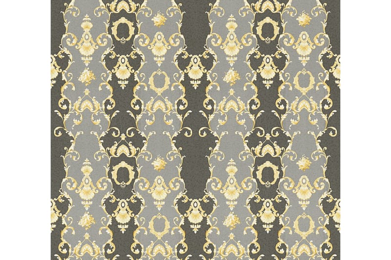 Barock Tapet Château Ovävd Guld Svart - AS Creation - Inredning - Väggdekor - Tapet & tapettillbehör - Mönstrad tapet