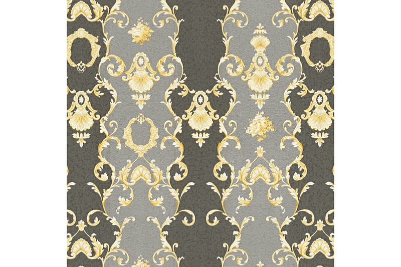 Barock Tapet Château Ovävd Guld Svart - AS Creation - Inredning - Väggdekor - Tapet & tapettillbehör - Mönstrad tapet
