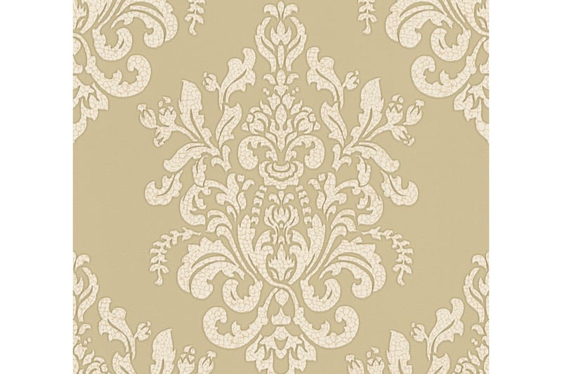 Barock Tapet Hermitage Ovävd Beige Guld - AS Creation - Inredning - Väggdekor - Tapet & tapettillbehör - Mönstrad tapet