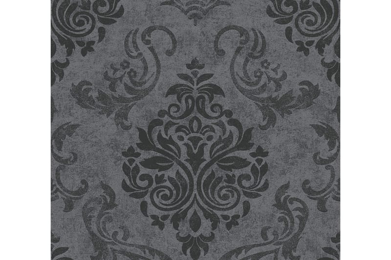 Barock Tapet Memory Ovävd Svart Silver - AS Creation - Inredning - Väggdekor - Tapet & tapettillbehör - Mönstrad tapet