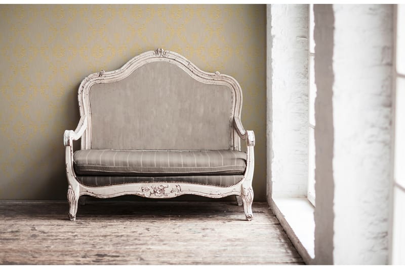 Barock Tapet Metallic Silk Ovävd Guld - AS Creation - Inredning - Väggdekor - Tapet & tapettillbehör - Mönstrad tapet