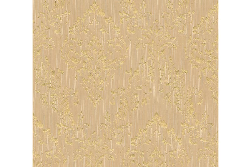 Barock Tapet Metallic Silk Ovävd Guld - AS Creation - Inredning - Väggdekor - Tapet & tapettillbehör - Mönstrad tapet