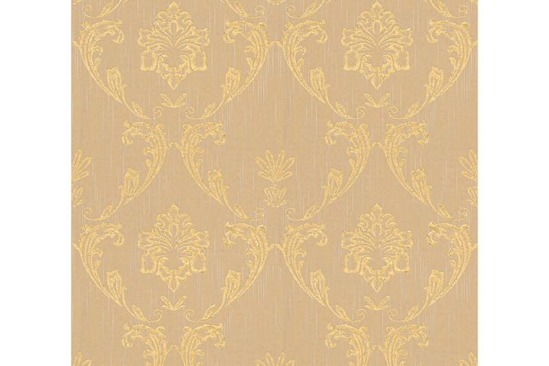 Barock Tapet Metallic Silk Ovävd Guld - AS Creation - Inredning - Väggdekor - Tapet & tapettillbehör - Mönstrad tapet