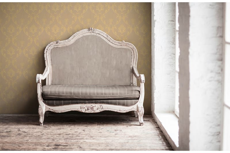 Barock Tapet Metallic Silk Ovävd Guld - AS Creation - Inredning - Väggdekor - Tapet & tapettillbehör - Mönstrad tapet