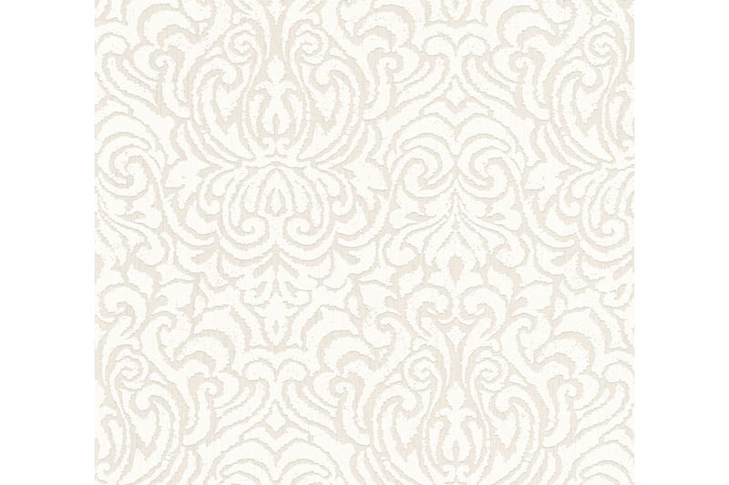 Barock Tapet Tessuto 2 Ovävd Cream Vit - AS Creation - Inredning - Väggdekor - Tapet & tapettillbehör - Mönstrad tapet